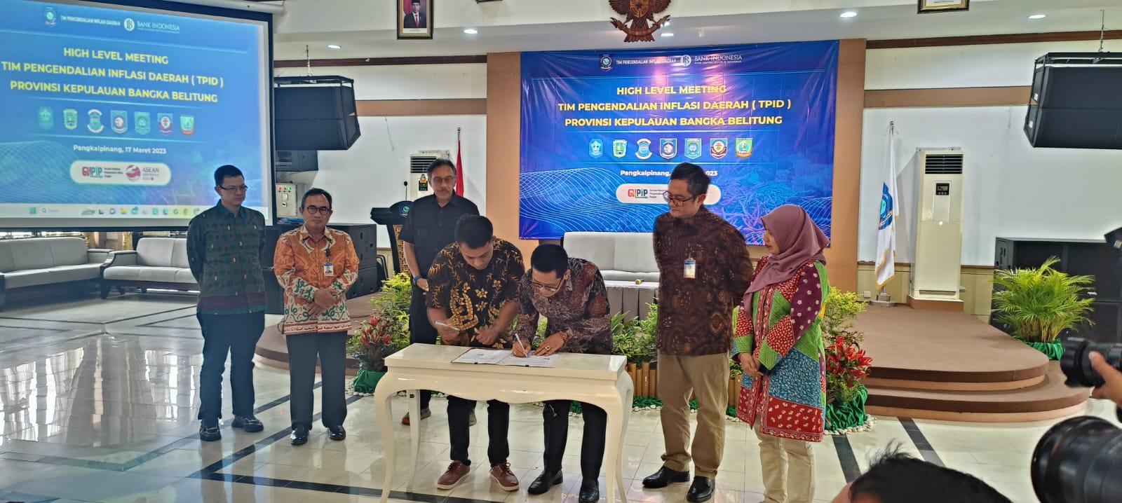 Pemprov Babel dan Provinsi Sumsel Lakukan PKS Perdagangan Komoditas Hortikultura