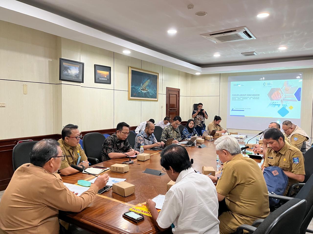 Pemprov Babel Bersama KBI, Gelar FGD Sistem Perdagangan Lada Melalui Skema Resi Gudang.