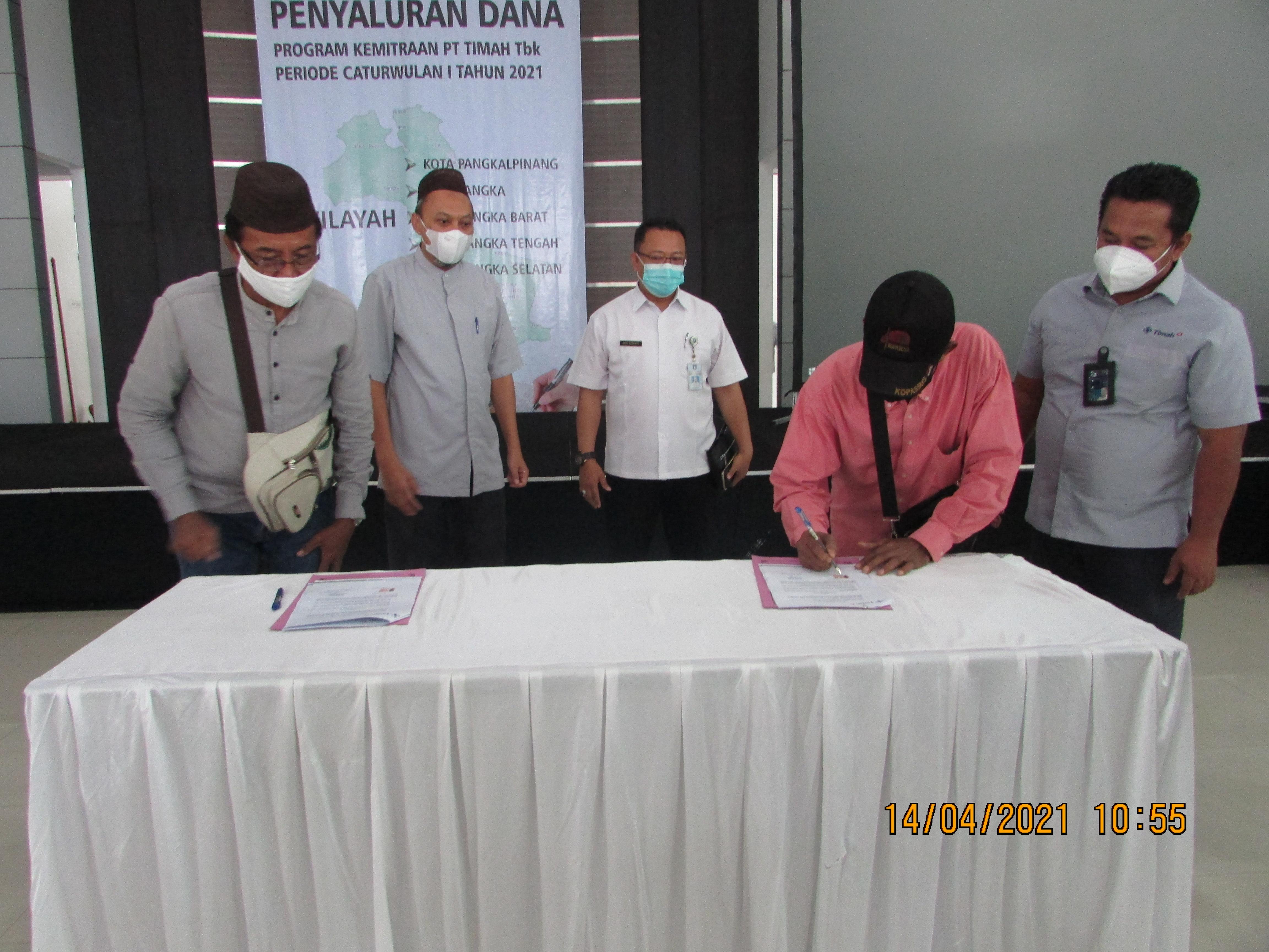 Program Dana CSR PT. Timah Disalurkan. Ini Harapan Pemprov Babel Terhadap Penerima 