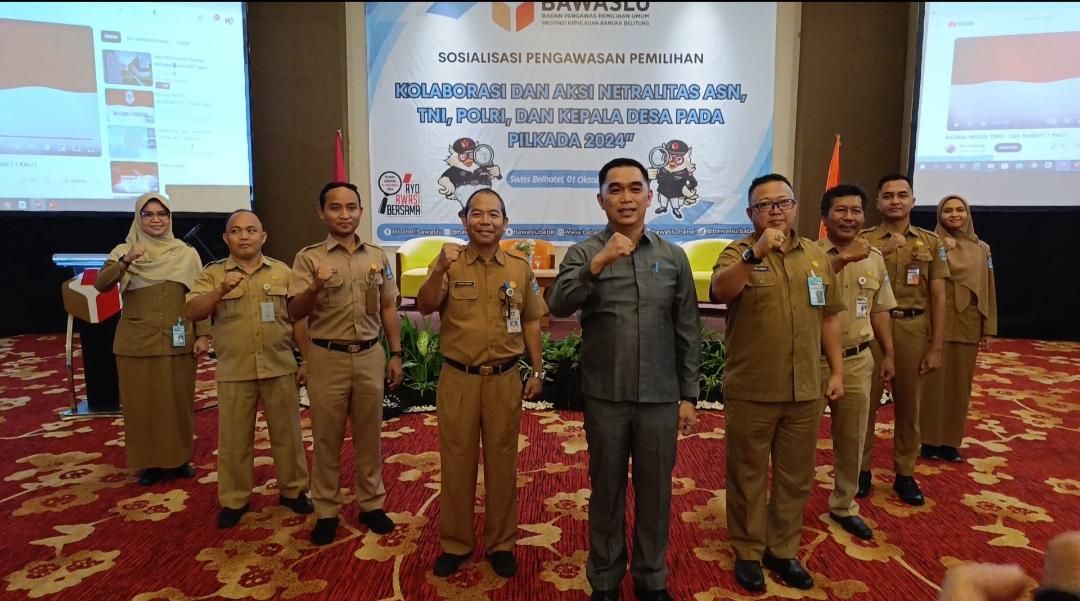 ASN Disperindag Babel Bersama ASN Pemprov Babel Ucapkan Ikrar “ASN Netral”