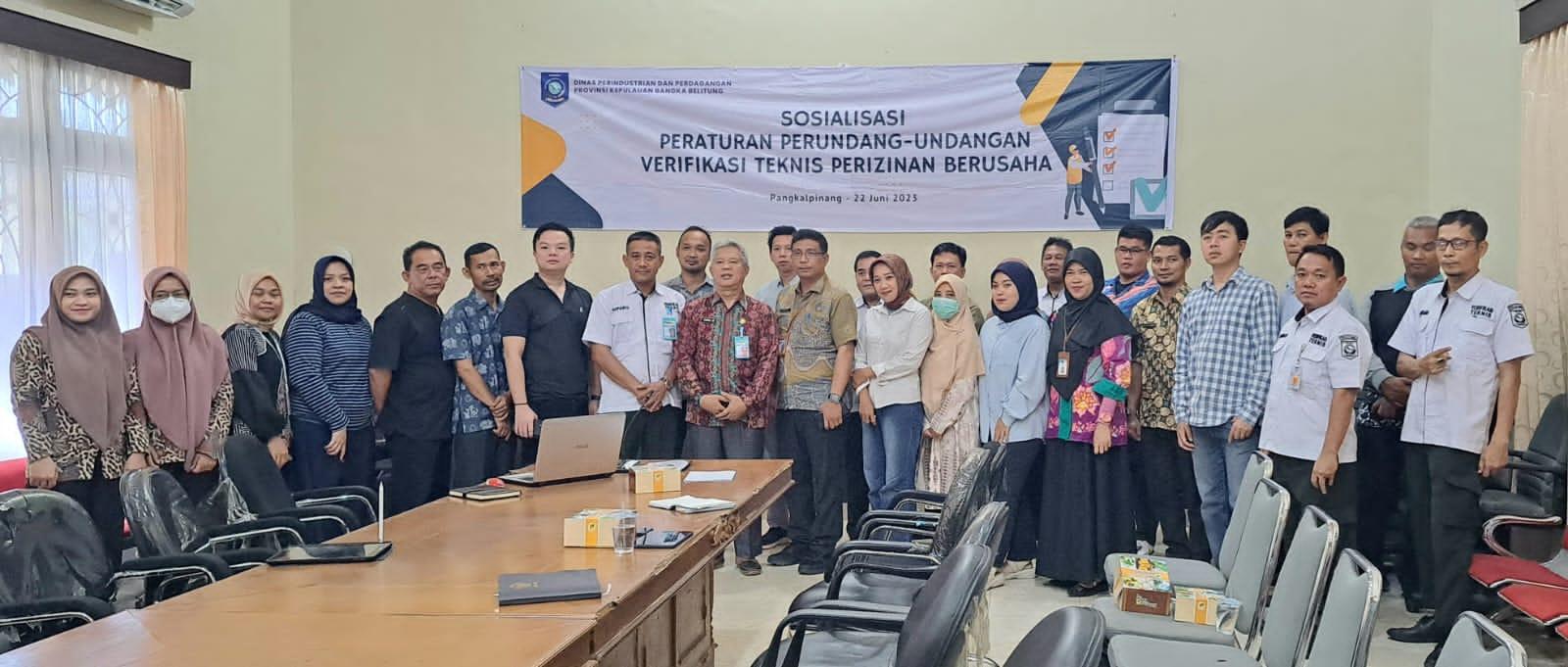 Disperindag Gelar Sosialisasi Vertek Perizinan Berusaha, Undang 50 Peserta