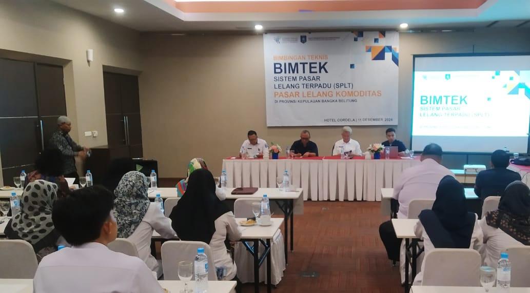 Disperindag Babel Gelar Bimtek Sistem Pasar Lelang Terpadu,Pasar Lelang Komoditas, Undang Para Pelaku Usaha Kabupaten dan Kota