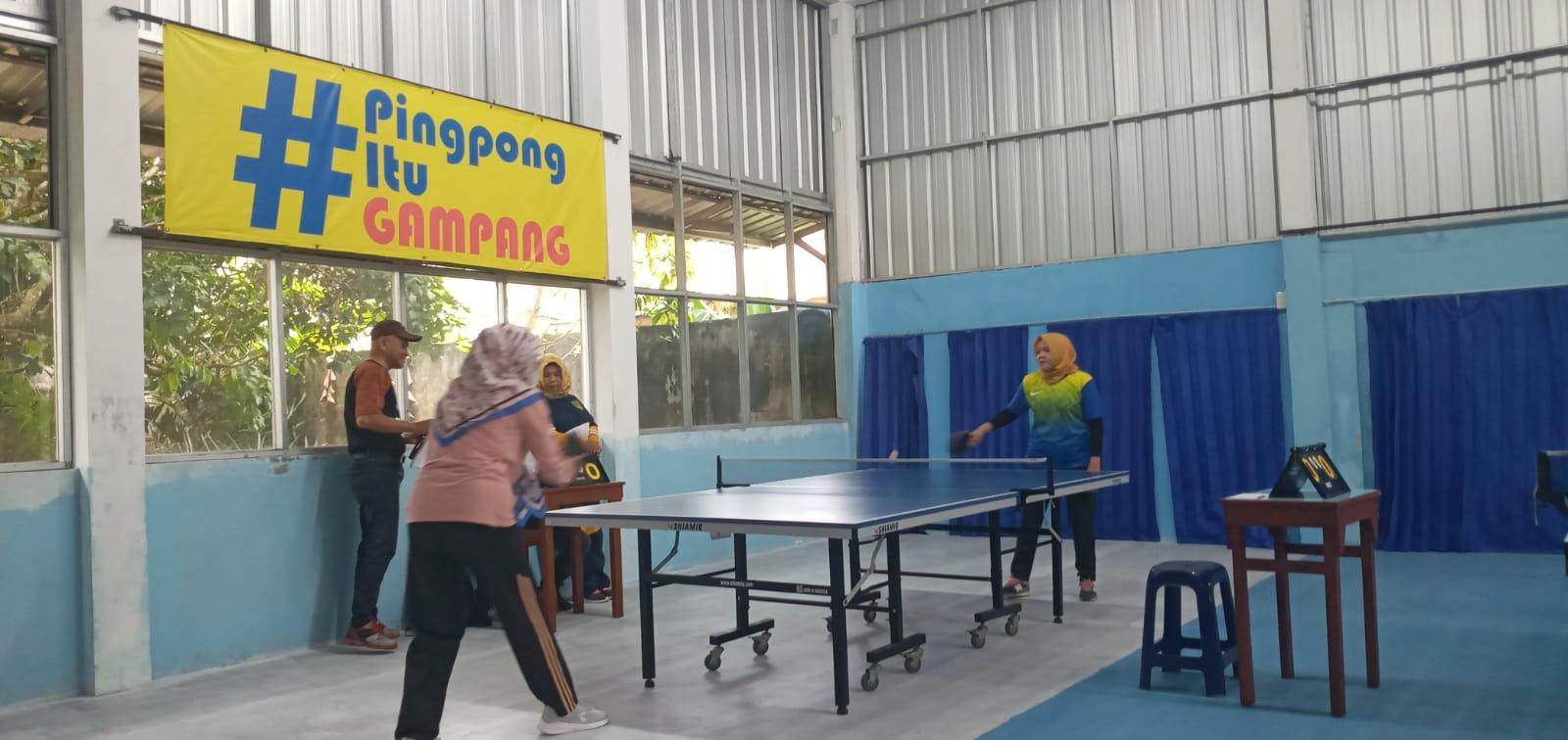 Pegawai Disperindag Babel Mengikuti Seleksi Olahraga Tingkat Unit Bapor Kopri Babel.