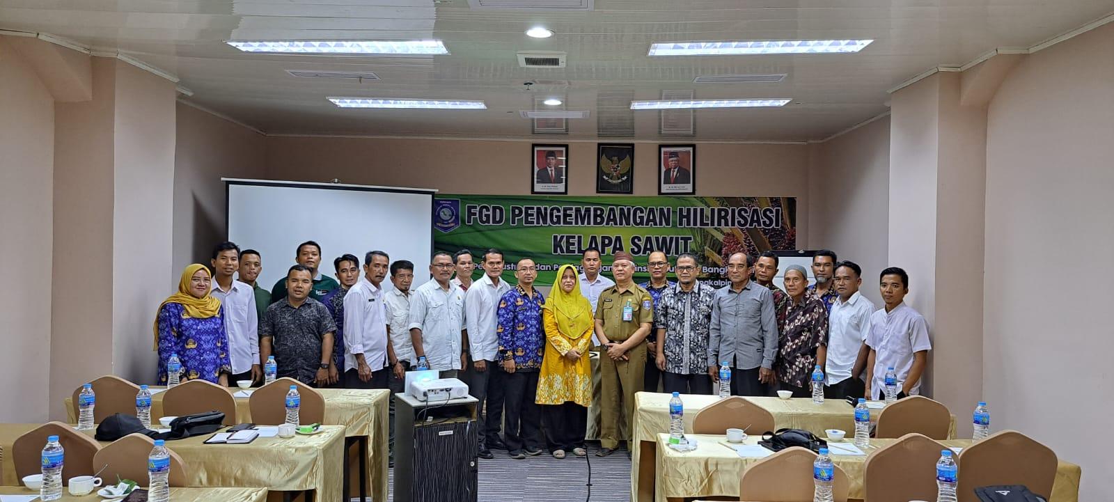 Disperindag Provinsi Babel Gelar FGD  Pengembangan Hilirisasi Kelapa Sawit