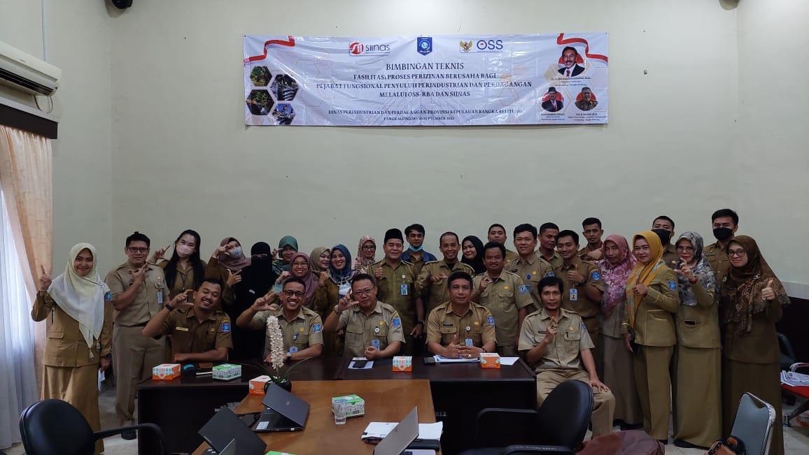 Disperindag Babel Gelar Bimtek Fasilitasi Proses Perizinan Bagi JF Penyuluh Perindag Se-Babel