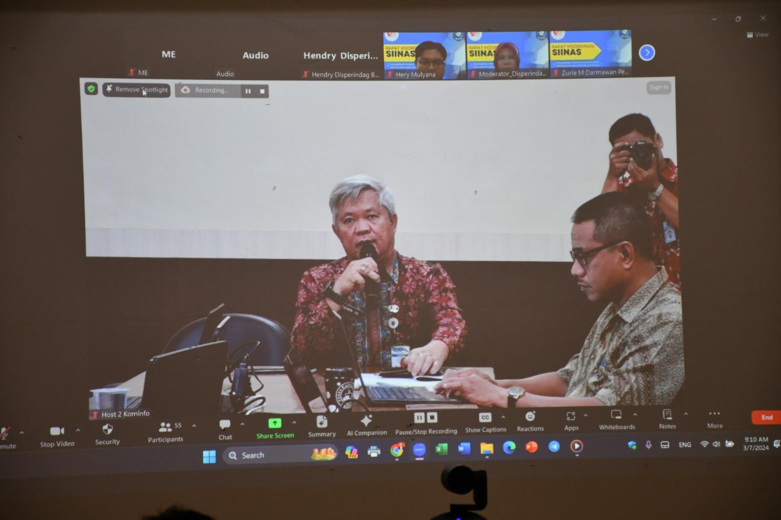 Disperindag Babel Gelar Rakor Sistem Informasi Industri, Undang 60 Peserta Kab, Kota.