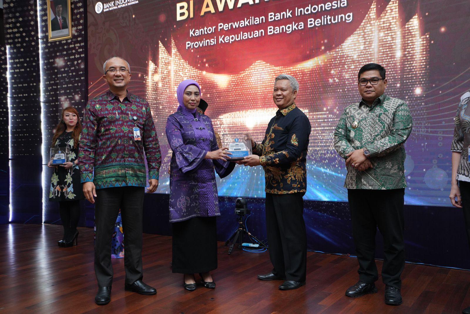 Disperindag Babel Mendapatkan Penghargaan Mitra Strategis Terbaik Pengembangan Ekonomi