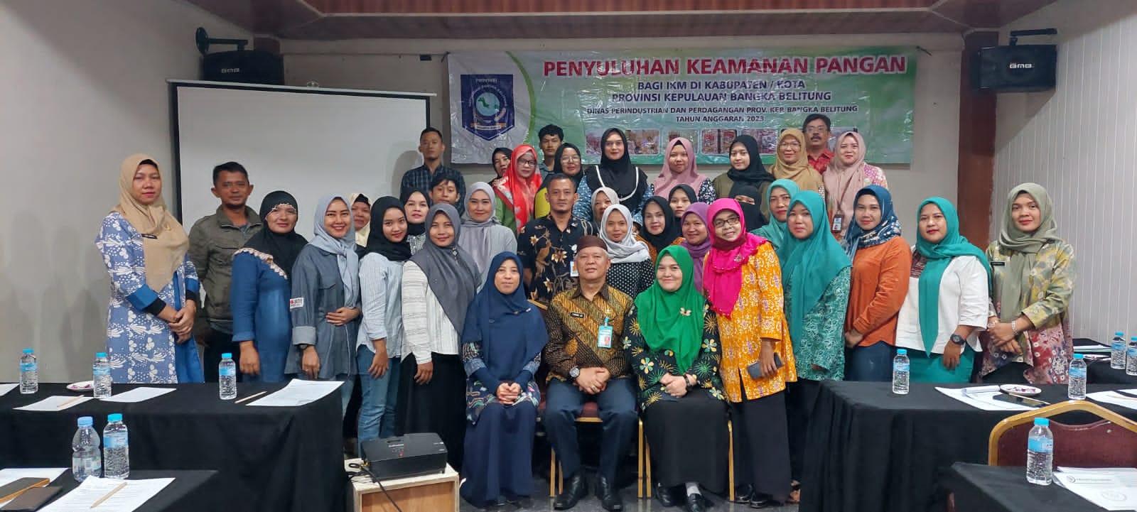 Disperindag Babel Menggelar Penyuluhan Keamanan Pangan Bagi IKM Pangkalpinang