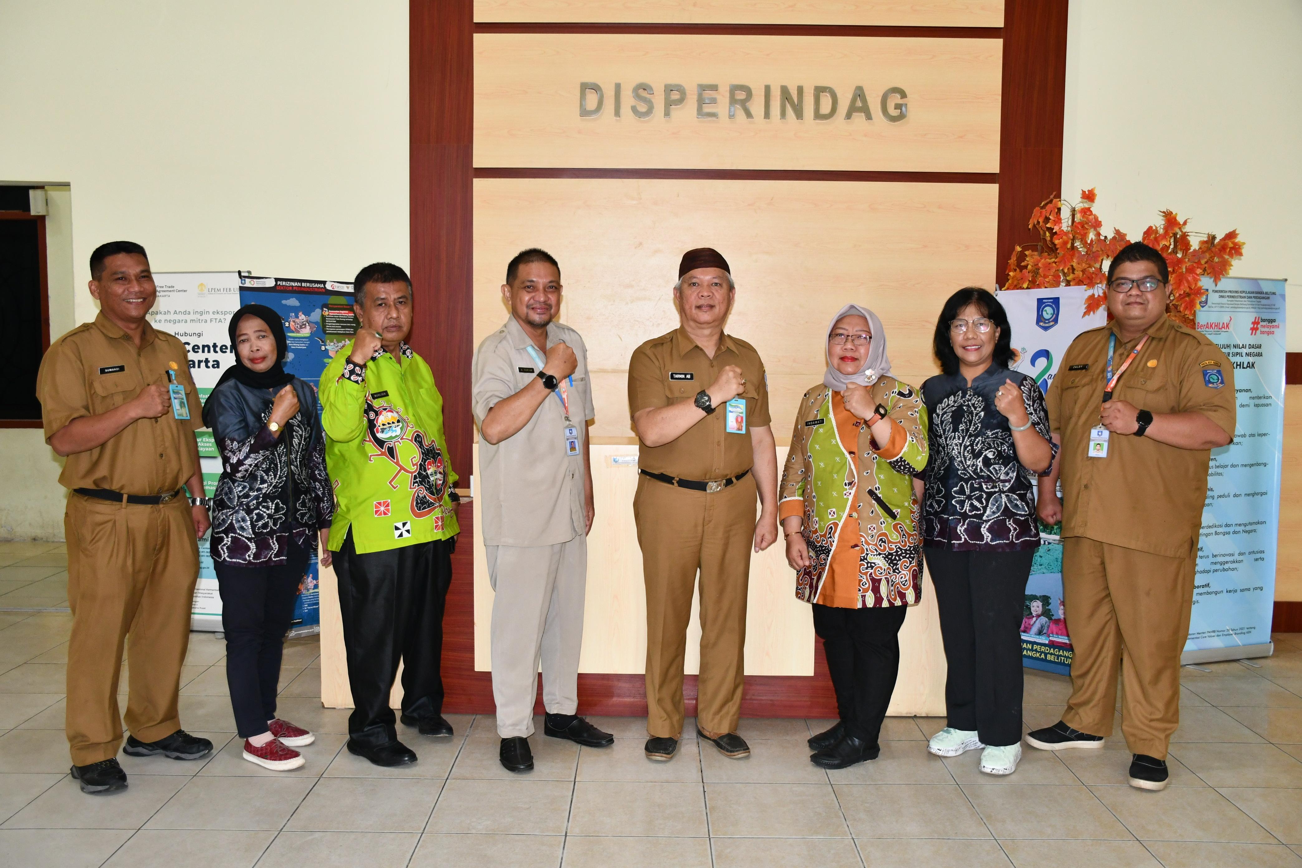 Disperindag Provinsi Babel Terima Kungker UPTD. IPOK Lampung