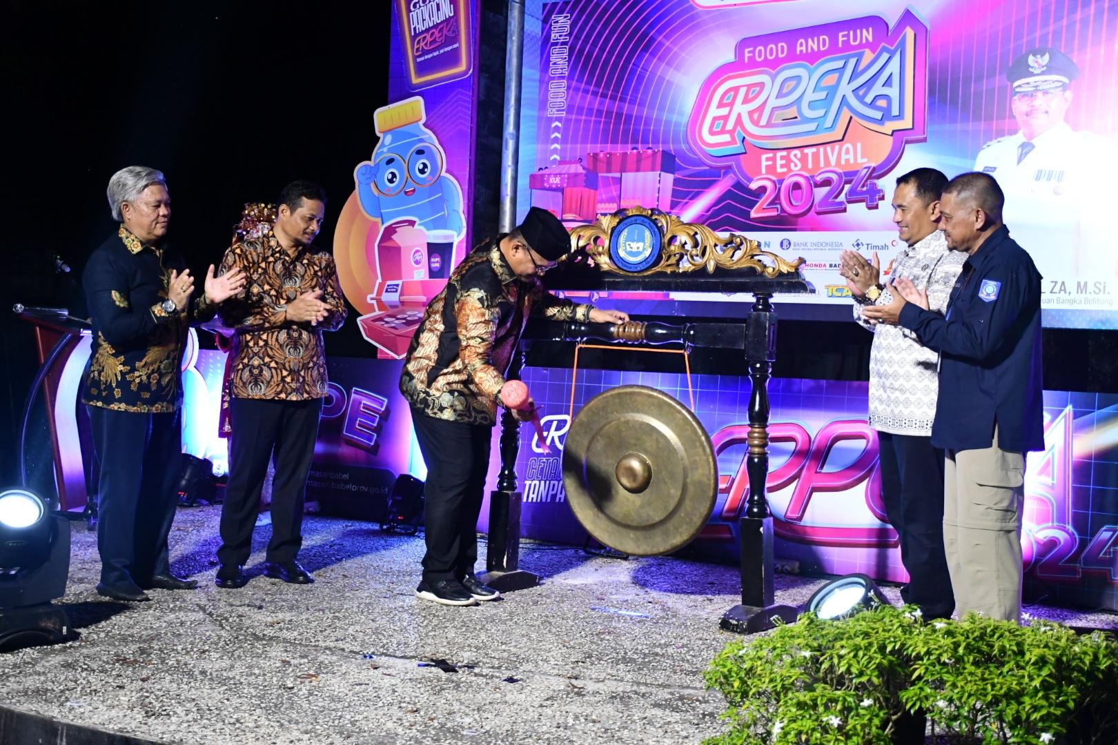 ERPEK Festival Resmi Di Buka Pj. Gubernur. Di Ikuti 80 UMKM Dan 10 Instansi Perizinan UMKM. 