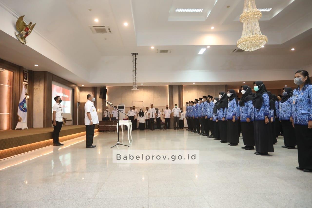 Kukuhkan 113 ASN, Gubernur Berpesan Jangan Mengejar Jabatan Secara Instan 