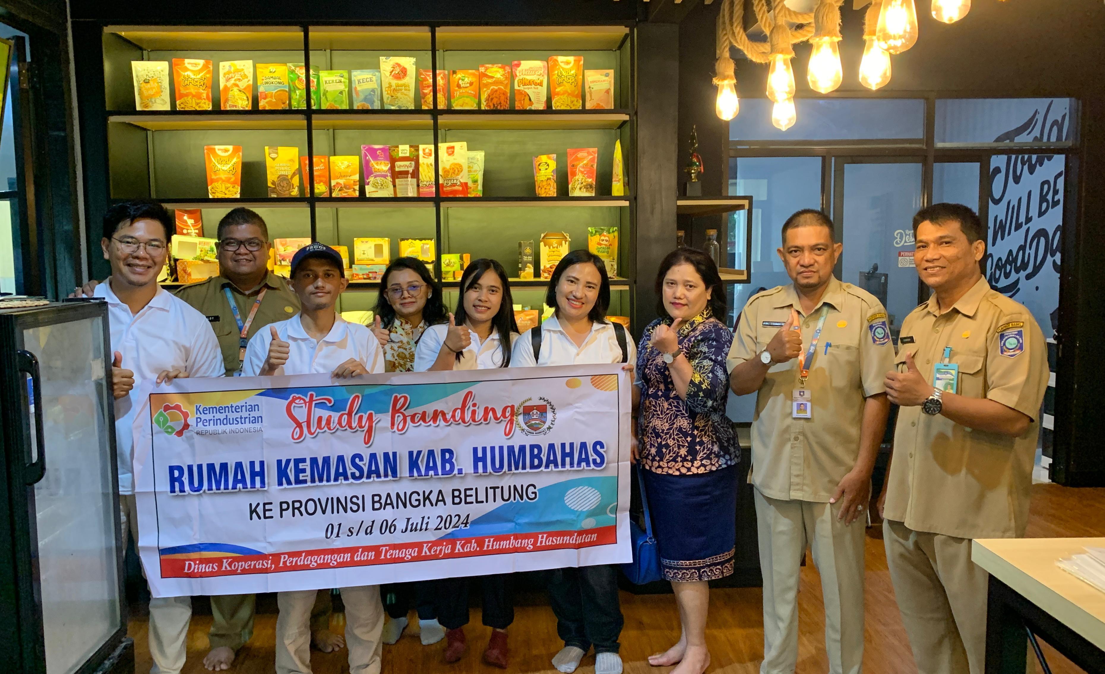 Dinas Koperasi, Perdagangan dan Tenaga Kerja Humbang Hasundutan, Studi Banding Kemasan Ke UPTD. RPK Babel. 