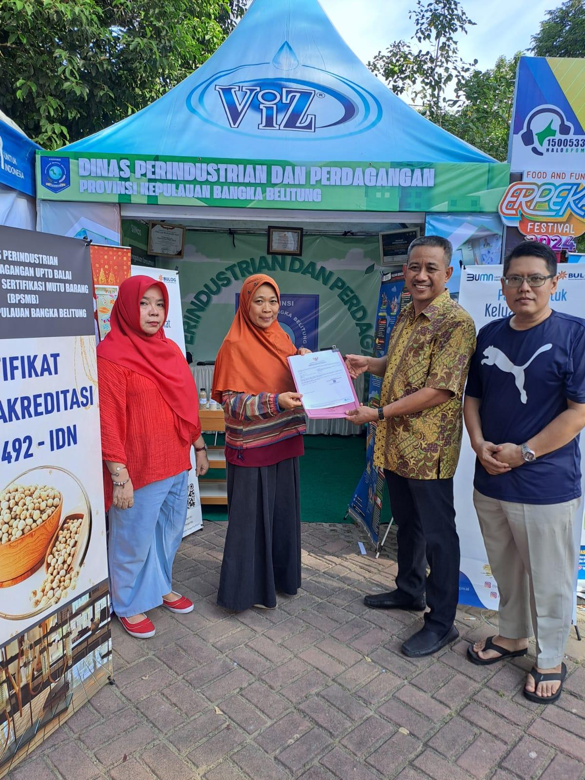 Disperindag Babel, UPTD. RPK, Buka Stand Pelayanan UMKM. 