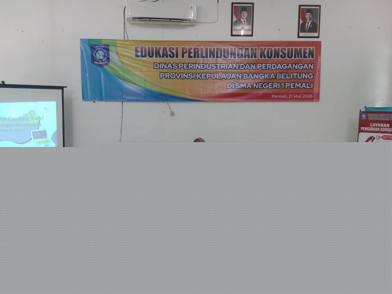 Pemprov Babel, Edukasi Perlindungan Konsumen Ke Pelajar SMA 1 Pemali Kab. Bangka. Ini Pesan Dr. Al-Infithaar.    