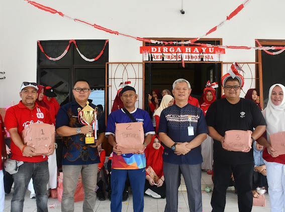 Disperindag Babel Gelar Lomba HUT RI Ke 80. Sekertariat, Juara 1 Lomba Taman dan UPTD.RPK Juara 1 Lomba Empek Empek. 