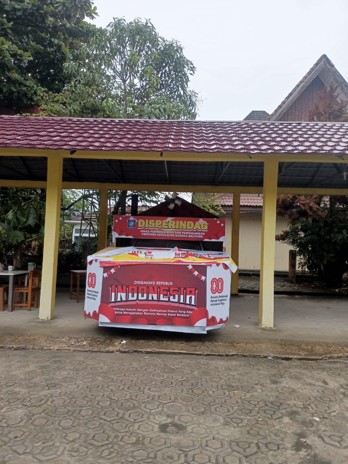 Mobil Hias Disperindag Babel, Siap Meramaikan Pawai Kendaraan Hias Pemprov Babel