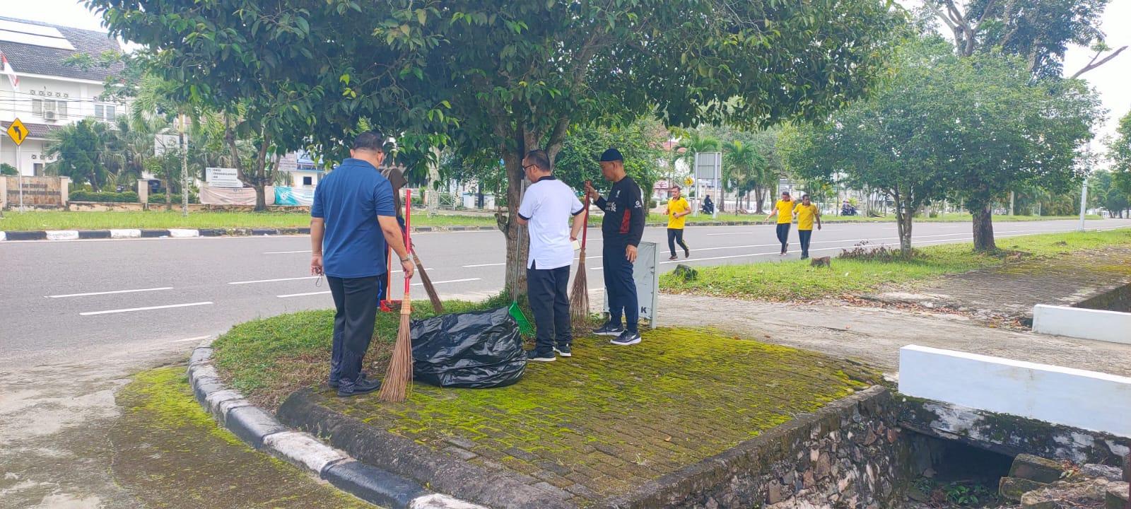 Mengawali Tahun 2026.Disperindag Provinsi Babel Melaksanakan Aksi Bersih-Bersih