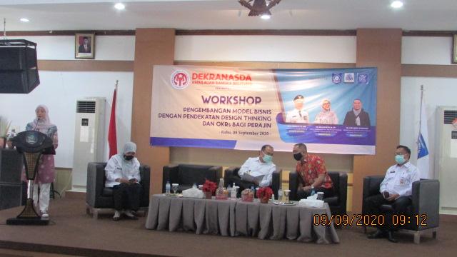 Ketua Dekranasda Babel buka Workshop model bisnis design thngking dan OKRs