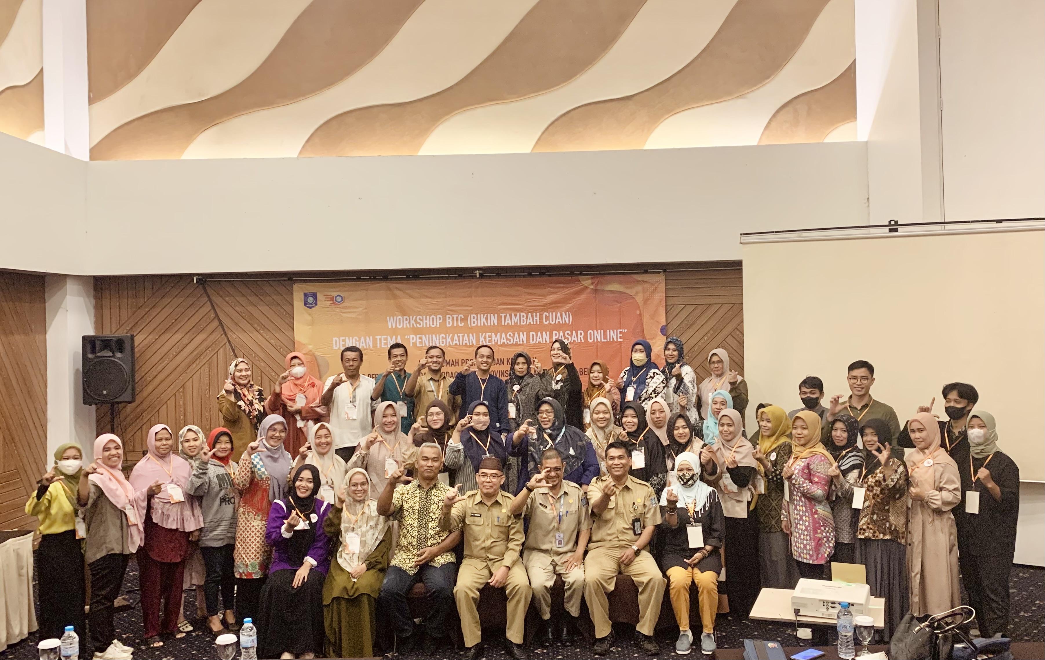 UPTD. RPK Disperindag Babel Ajak 40 IKM dan UMKM Bikin Tambah Cuan (BTC)