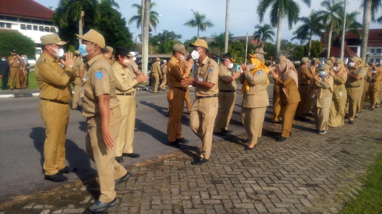 Disperindag Babel bersama OPD dan Pejabat di Lingkungan Pemprov. Babel Halal Bihalal