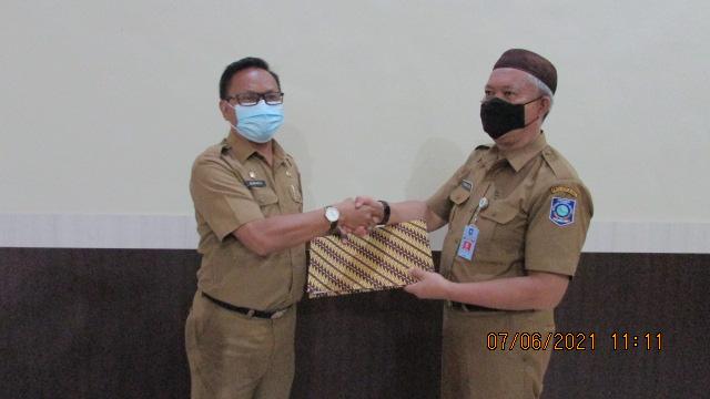 Sertijab Kadis Perindag Provinsi Kep. Babel Sunardi Dengan Yang Baru Tarmin