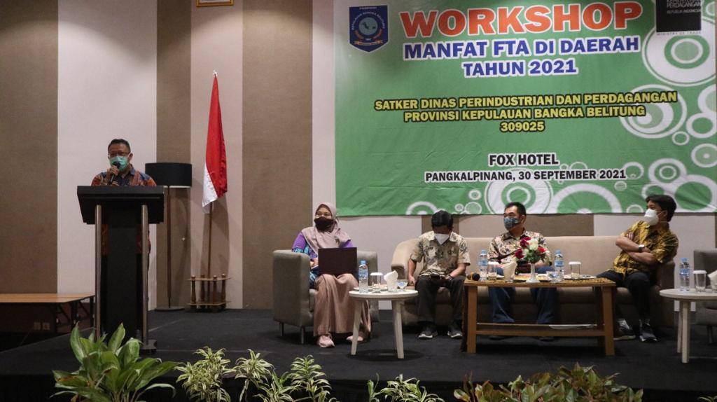 45 Pelaku Usaha Eksportir dan UMKM Ekspor Babel, Diberikan Pemahaman Trade Agreement (FTA) 