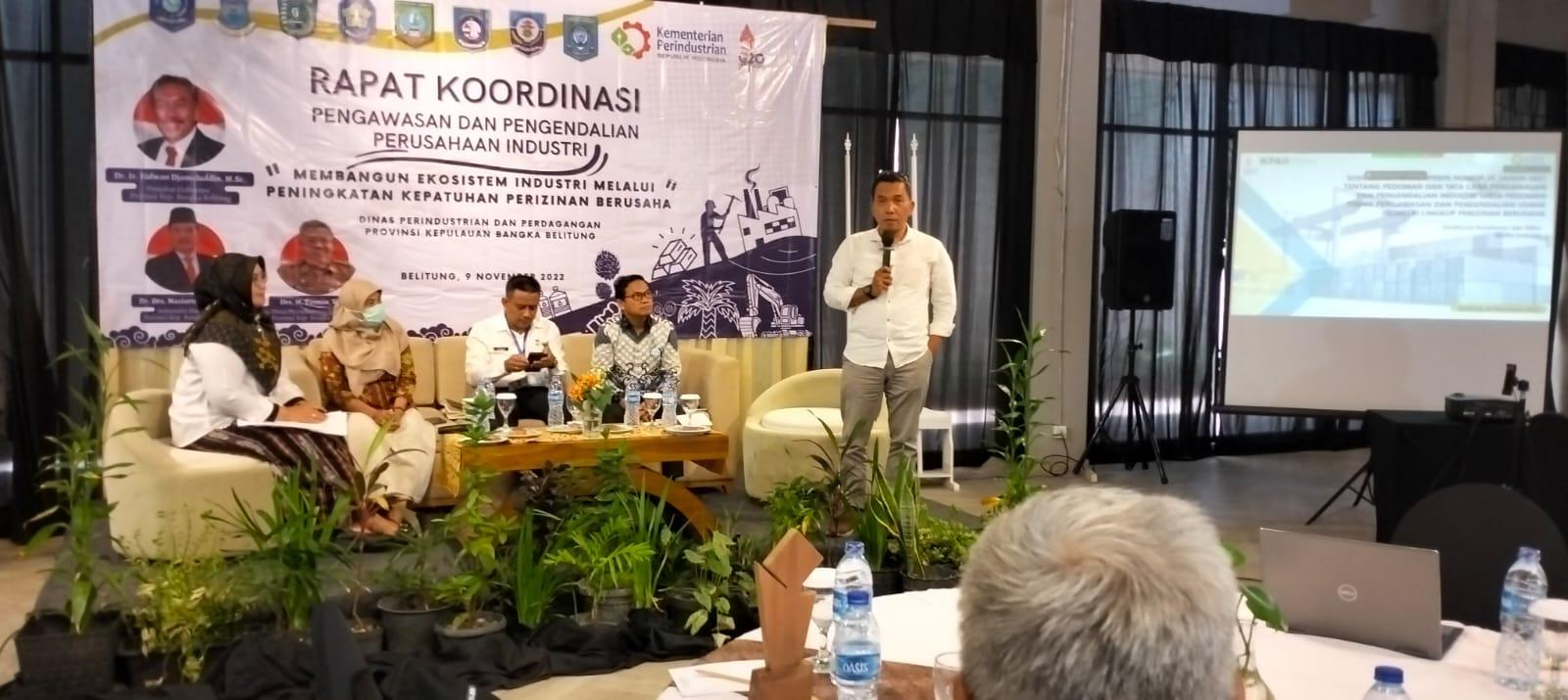 GELAR RAKOR WASDAL, DISPERINDAG BABEL DORONG KETAHANAN INDUSTRI 