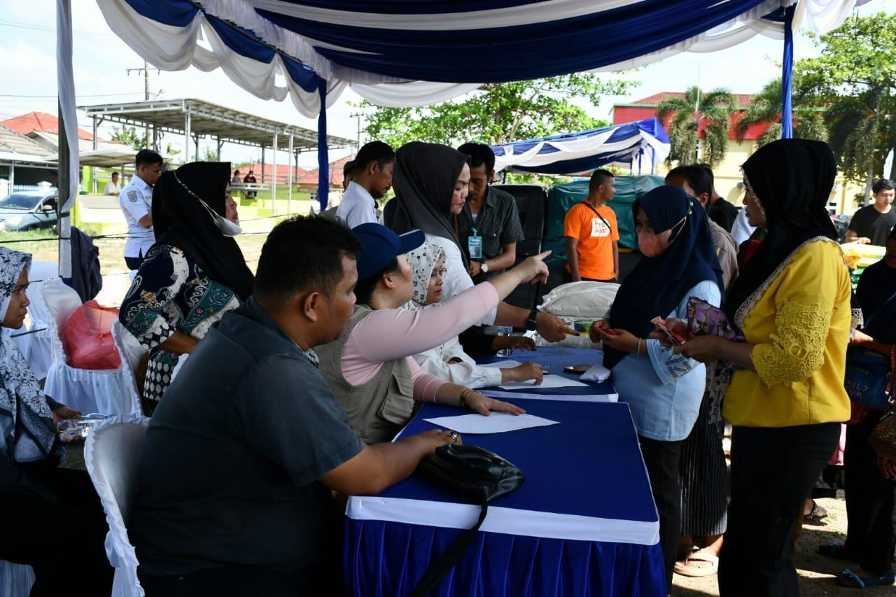 Gerakan Nasional Pengendalian Inflasi Pangan (GNPIP) 2023. Disperindag Babel Menjual 2.244 Paket Sembako.