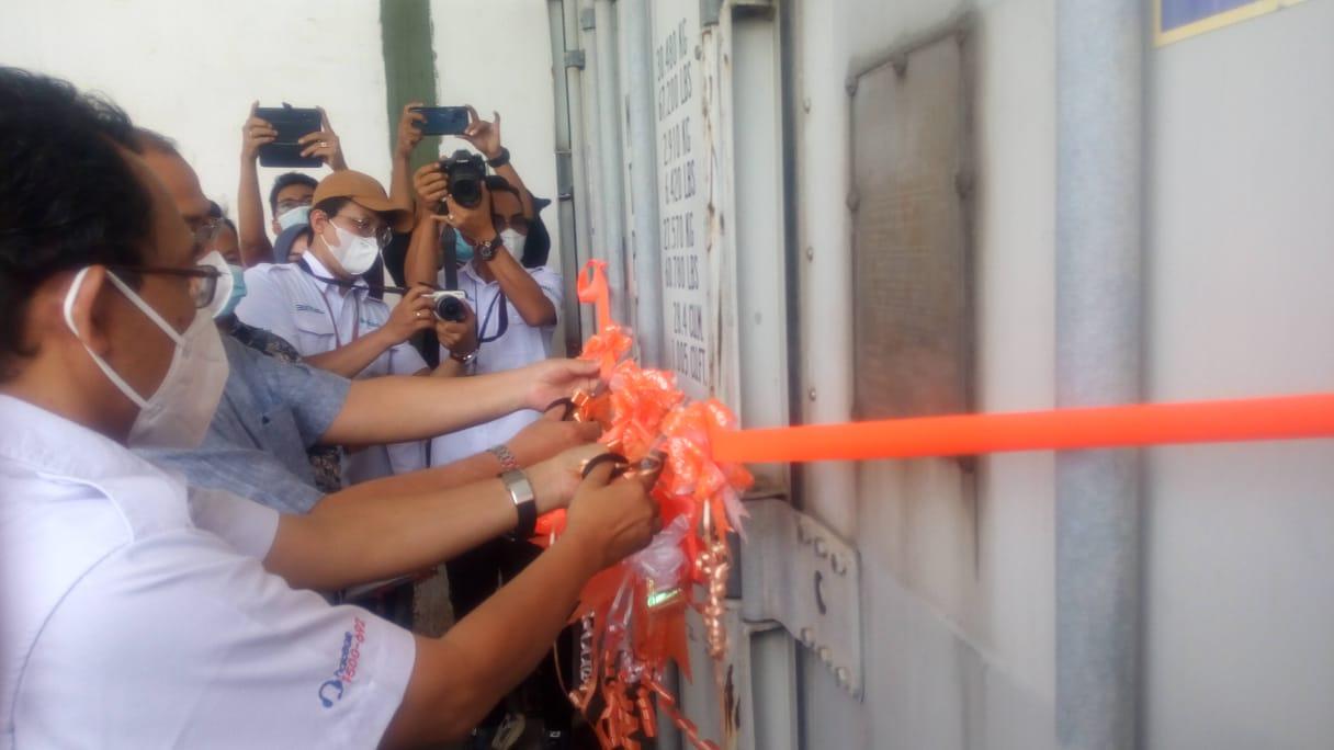 Gubernur Babel dan Dirut PT. BGR Logistics Resmikan Mobile Cold Storage