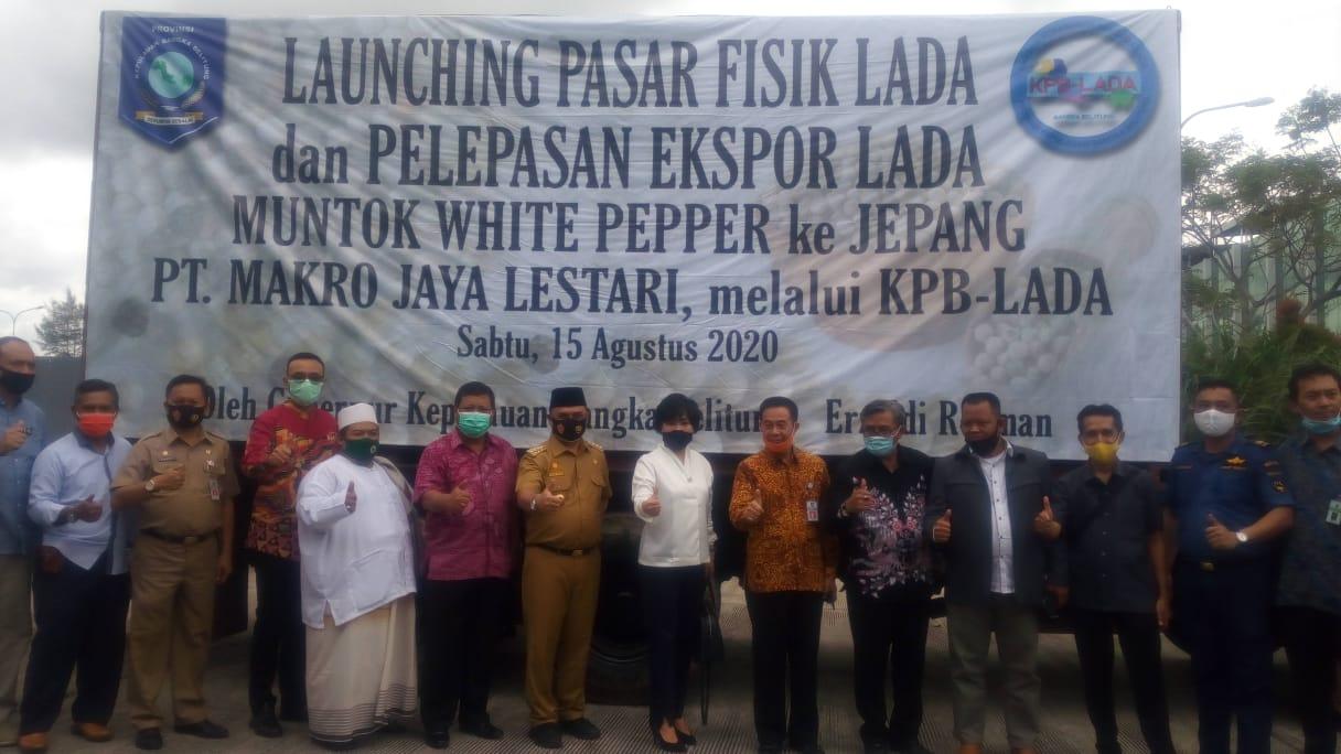 Lonching Bursa Lada Dan Pelepasan Eksport Lada MWP Ke Jepang Melalui KPB Babel