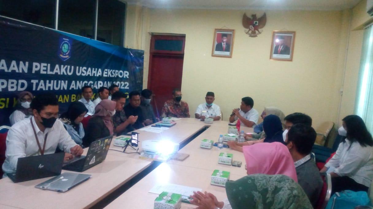 Disperindag Babel Gelar Pembinaan Kepada Pelaku Usaha Ekspor Pangkalpinang