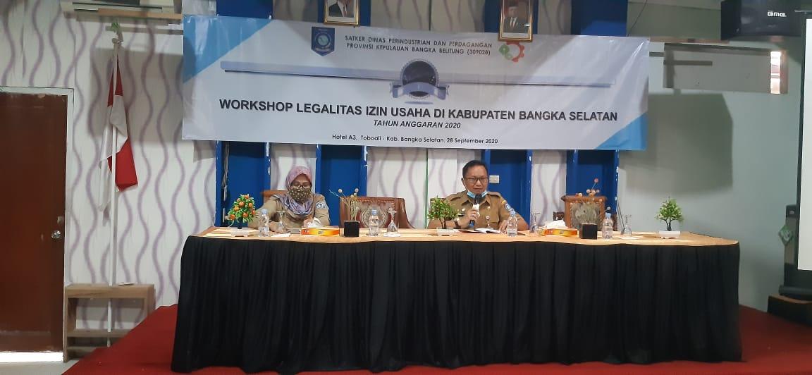 Disperindag Babel Gelar Workshop Legalitas Izin Usaha